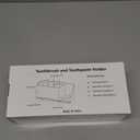 Toothbrush Holder for Bathroom Organizer with Diatom mud BoardDetachable 8 Slots Kids Electric Toothbrush Holder and Toothpaste Stand for Countertop Accessories Storage (White)