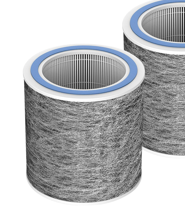 HP152 HP102 HEPA Replacement Filter for Shark Air Purifier HP152 & HP102 & HP102PET & HC452 & HP132 & HC450 & HC451,3-in-1 H13 True HEPA Activated Carbon Pre-Filter,Compare Part #HE1FKPET, HE1FKBAS, Pack of 4