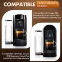 Feekoon 60 OZ Water Tank Reservoir Compatible with Groupe SEB Nespresso by Krups Vertuo Plus Deluxe XN900840 Coffee Machine/Krups Groupe SEB Nespresso Vertuo Plus XN900T40 Pod Coffee Machine