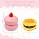 Slow Rising Squishy Cake & Waffle Squeeze Toys for Stress Relief, Soft Food Squishy for Kids Adults, Fidget Toys Party Favors, Popular Squishies Bread Birthday Gifts, Kawaii Satisfying Squishy