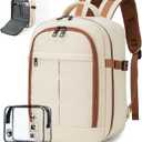 Small Travel Backpack 20L,United Airlines Personal Item Bag 17x10x9 inch,Flight Approved Underseat Ryanair 40x20x25 CM Carry on Luggage Bag,Mochila de Viaje,Cabin Size Backpack (Beige)