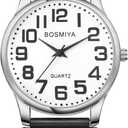 Avaner Women's Elastic Wrist Watches: Analog Quartz Stretch Braided Band Watch for Women Ladies
