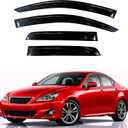 KPY Rain Guards Fit for 2006-2013 Lexus IS250 IS350, Out-Channel Window Visors Vent Wind Deflectors 4PC, Car Accessories for 06-13 Lexus is Series