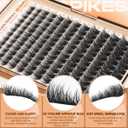 Kiromiro Wispy Lash Clusters Kit Fluffy Eyelashes Extension 10-18mm Volume Lash Clusters with Clear Bond and Seal 156pcs Thin Band Cluster Lashes Kit for Beginner