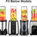 KOIOS BL319B Blender Cup with To-go Lid Replacement,22OZ Blender Cups,Compatible BL219B, BL328B, BL337B, BL309B Smoothies Blender