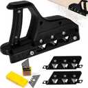 Drywall Cutting Tool, Plasterboard Angle Fast Cutter, Precise 45 60 Gypsum Board Chamferer With 10 Blades (Black)