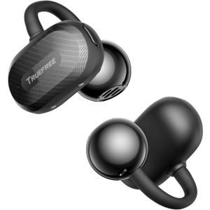Truefree C10 Open-Ear Earbuds, Clip-On Wireless Headphones, Bluetooth 5.4, 12mm Driver with Spatial Sound, 28H Playtime, IPX5 Water-Resistant, AI-ENC Clear Calls, Dual Connection, App Customizable