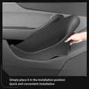 LUCKEASY 4PCS Door Side Storage Box Full Arounding for Tesla Model Y Juniper Standard/Premium/Performance 2025 2026 Front & Rear Door Pocket Inner Organizer Trays Full Cover Accessories TPE Black