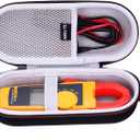 LTGEM Hard Case Compatible with Fluke 323/302+ / 301D / 324/325 Clamp Meter Clamp Multimeter AC-DC TRMS, Mesh Pocket for Accessories,(Case Only)