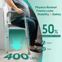 HOMEAL Seat Riser for Seniors with Bucket, Adjustable Raised Toilet Seat with Handles, Supports 450LBS, Heavy-Duty 3in1 Bedside Commode Chair for Any Toilet, Shower & Bedside (Grey, with Bucket)