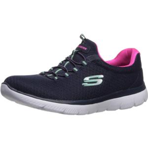 Skechers Women's Summits Sneaker (7.5, Navy/Hot Pink)