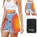 Dual Hip Heating Pad for Hip Support Brace,12V Heated Hip Wrap with 15000mAh Battery and Hot Cold Modes for Double HIPS,Back&Abdomen,Thighs,Shoulders,Portable Electric Heat Pad Belt for Women Men