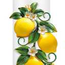 Thyle Lemon Paper Towel Holder with Round Base Lemon Bathroom Decor Rustic Housewarming Gifts Dispenser Kitchen Paper Holder Stand for Christmas Yellow Countertop Toilet Home Accessories