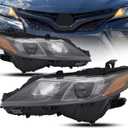 Replacement For Toyota Camry Headlight Assembly 2018-2024 TRD, 2020-2024 XSE, 2021-2024 SE North America Built with LED Bulb Right & Left Side DOT/SAE, TO2503299, TO2502299