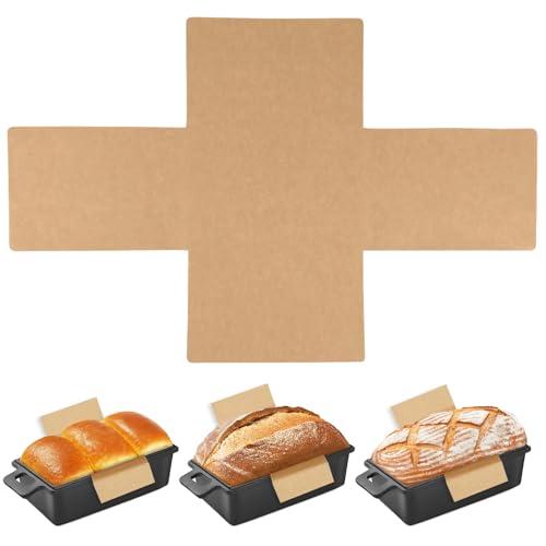 QTRQTR 100 Pcs Parchment Paper Loaf Pan Liners for Baking Bread 9x5 in Loaf Pan Parchment Liners Disposable Non-Stick Bread Pan Liners Loaf Liners for Baking Toast Bread