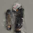 Round Hair Blow Dryer Brush - 1.2 Inch Ceramic Barrel Hair Dryer Brush for Short/Middle Hair, One Step Drying, Volumizing, Straightening and Styling, Negative Ionic Dryer Brush (Black-Golden, 1.2)