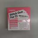 Stitch Gun for Clothes, Handheld Stitch Gun Quick Clothing Fixer, Portable Tagging Gun for Home & Retail Use, Includes 6 Needles,1000 Black & 1000 White Fasteners (Pink,1pcs+2000tag)