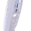 Personal Battery Operated Desk Fan, Rechargeable Fan, 2000mAh Battery, Power Display and 180 Tilt Folding, Ultra Quiet and Portable, Office, Camping, in Car (White), Compact