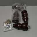 6 Inch Wood Sofa Legs Walnut Turned Round Bun Wooden Furniture Legs Set of 4