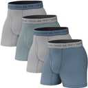 Pair of Thieves Men's Underwear Boxer Briefs - Soft Cotton Boxer Briefs for Men Pack - 4 Pack Tagless Men's Underwear, L