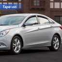 Window Visors Rain Guards for 2011 2012 2013 2014 Hyundai Sonata, Out-Channel Window Vent Wind Deflectors Visors Shades for 2011-2016 Hyundai Sonata Hybrid
