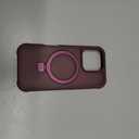 CHAOFEnG Magnetic Compatible with iPhone 16 Pro Case with Stand [Military Grade Drop Tested][Compatible with Magnet] Ring Translucent Slim Hard Back Soft Edge, Wine Red