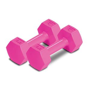 RBX Weights Dumbbells Set - Neoprene Arm Weights With Non-Slip Grip, Strength Training Equipment for Home or Gym, Anti-Roll ((E) 5 lb (Set of 2), Pink)