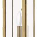 Livex Lighting 20207-01 1-Light Outdoor Wall Lantern, Antique Brass, 5.25"W x 20.25"H