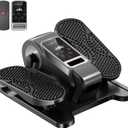 Under Desk Elliptical Machine, Electric Leg Exerciser as Seen on Tv for Seniors, Quiet Portable Seated Pedal Exerciser with Remote Control, 12 Speeds, Auto & HR Mode for Home Office