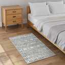 2 x GRANNY SAYS 2x3 Entryway Rug, Vintage Indoor Doormat for Entrance, Small Area Rug Non Slip Washable, Stain & Fade Resistant Soft Rug Runner for Kitchen, Bedroom, Farmhouse Carpet for Decor (Grey)