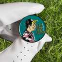 6 x Golf Ball Marker, Funny Golf Hat Clip with Enamel Magnetic Ball Marker, Happy Gilmore Golf Accessories for Men and Women Golfers