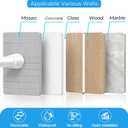 Adjustable Tension Curtain Rod 30 to 64 inches, Curtain Rod for Windows Tension Rod No Drill, Spring Tension Curtain Rod for Window, Bathroom, Doorway, White