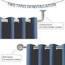 Curtain Rods for Windows 16 to 120 Inches Adjustable Blackout Wrap Around 1 Inch Diameter Curtain Rod, Brushed Nickel