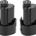 2 Pack 3000mAh Li-ion Replacement Batteries for Ridgid 12V Battery R82007 R82008 R82009 R82048 R82049 R86048 AC82008 AC82048 AC82049 AC82059 130188001 130219001 130446011