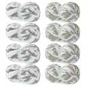 Hombys 8 Pack Tie Dye Chunky Chenille, Fluffy Soft Jumbo Yarn for Chunky Blanket, Large Thick Arm Knitting Yarn, (8, Green, Khaki, Grey, White)