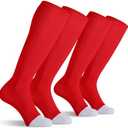 CS CELERSPORT 2/3 Pack Baseball Soccer Softball Socks for Youth & Adult Multi-sport Tube Socks, M