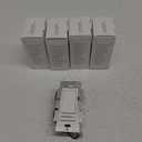 BESTTEN 5 Pack Dimmer Light Switch, Single Pole or 3-Way, Compatible with Dimmable LED, CFL, Incandescent and Halogen Bulb, LED Slide Dimmer Switch, Neutral Wire Not Required, 120VAC, UL Listed, White