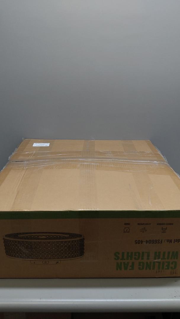 20" Caged Crystal Ceiling Fan with Lights Flush Mount Gold Fandelier Low Profile Chandelier Fan Enclosed Ceiling Fan Light Fixtures with Reversible Motor for Bedroom Kitchen Living Room