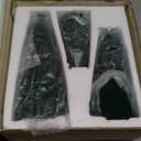 JOICEE Christmas Decorations Indoor, 3 Pcs Velvet Ceramic Christmas Trees Green Modern Cone Tabletop Trees for Xmas Winter Home Room Holiday Decorations Entryway Table Mantel Centerpiece Decor