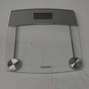 Taylor Digital Scales for Body Weight, Extra Highly Accurate 440 LB Capacity, Unique Blue LCD, Stainless Steel Accents GlassPlatform, 12.4 x 12.4 Inches, Clear