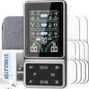 TENS Unit Muscle Stimulator with HD Color Screen, 3-in-1 TENS EMS Machine for Pain Relief & Muscle Recovery, 24 Modes Pulse Massager for Sciatica, Back, Hip, Neck, Shoulder and Elbow Pain
