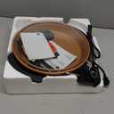 OVENTE 11.5-Inch Electric Skillet & Frying Pan, 1400W Nonstick Cooking Pan with Adjustable Temperature Control, Tempered Glass Lid with Steam Vent, Cool-Touch Handles, Easy-Clean Copper SK11112CO