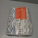 SERISSA 2x3 Rugs for Entryway, Washable Non-Slip Grey Blue Small Area Rug, Soft Low-Pile Boho Geometric Indoor Entry Rug Door Mat Indoor Entrance Front Door Carpet for Bathroom Kitchen Bedroom