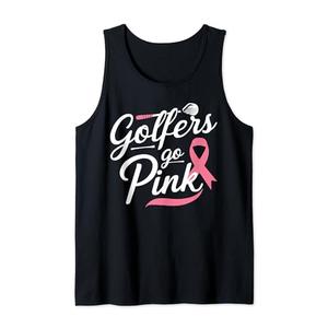 Golf Breast Cancer Awareness Month Golfer Pink Ribbon Tank Top Large Golf Breast Cancer Awareness Month Golfer Pink Ribbon Tank Top Large