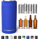 Frost Buddy Universal Can Cooler - Fits All - For Regular 12 & 16 oz or Slim-Size Bottles - Insulated Double-Walled Stainless Steel (Royal)