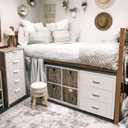 BOLUO Closet Drawers White 3 Drawer Dresser for Closet Organizers and Storage Bedroom Dorm Modern