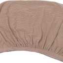 Stretchable Square Stool Cover Elastic Low Stool Protector for Living Room Removable Washable Jacquard Fabric and Chairs (Khaki)