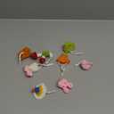 Kajaia 8 Pcs Hamster Hat Small Animals Cute Tiny Hat Mini Hand Knitted for Snakes Pets Bearded Dragon Guinea Pig Bunny Costume Accessories Easter Holiday Parties(Fresh Style)