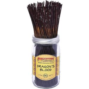 Wild Berry Incense Sticks - Dragon's Blood - Exotic Earthy Fragrance with Sandalwood and Musk - Hand Dipped in the USA (100 Count)