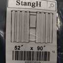 StangH Black Blackout Velvet Curtains 90 inches Long for Living Room, Grommet Heavy Thick Vertical Backdrop Drapes for Media Studio/Room Dividers, W52 x L90 Each Panel, 2 Panels